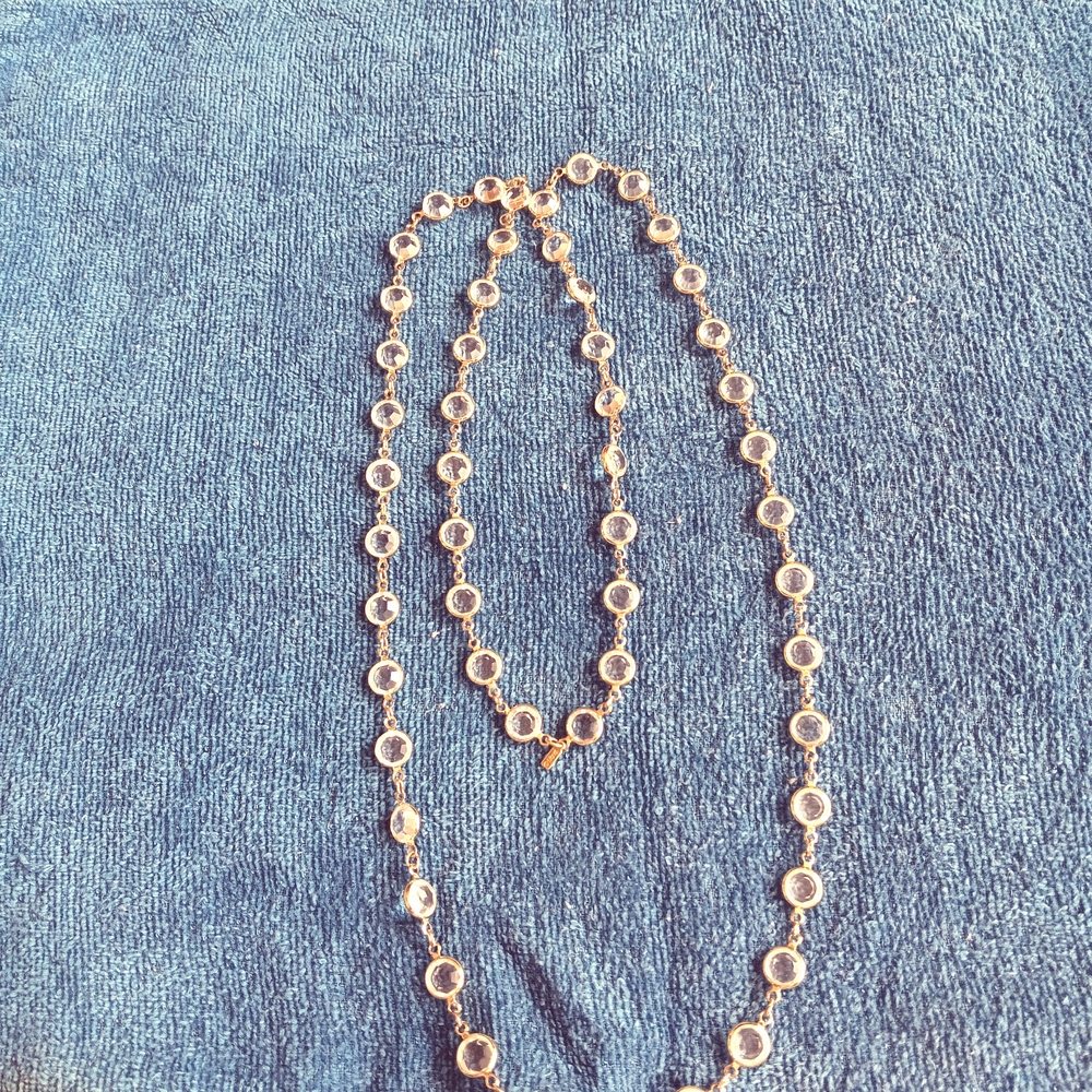 Monet Clear Crystal Necklace